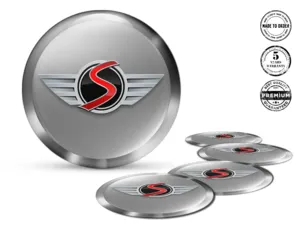 Mini Cooper Wheel Badge Edition Resin Domed Labels